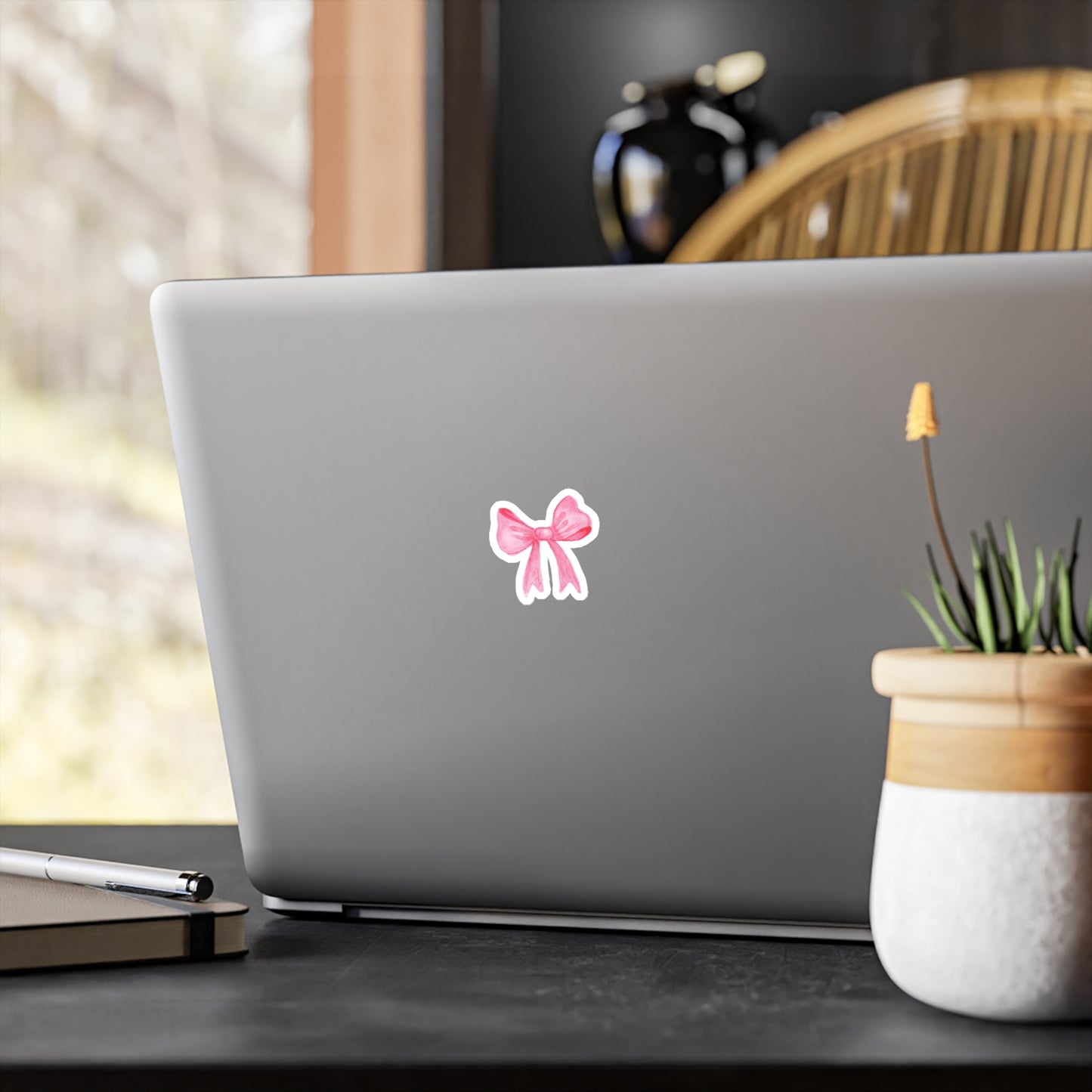 Zauberhafte Rosa Schleife – Ästhetischer Sticker für jeden Anlass
